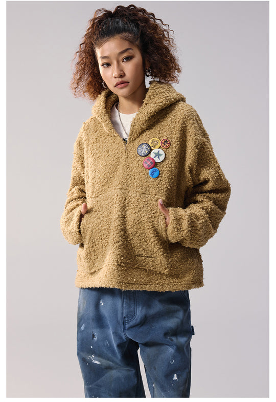 Remedy Sherpa Fleece Half Zip Hoodie | Face 3 Face