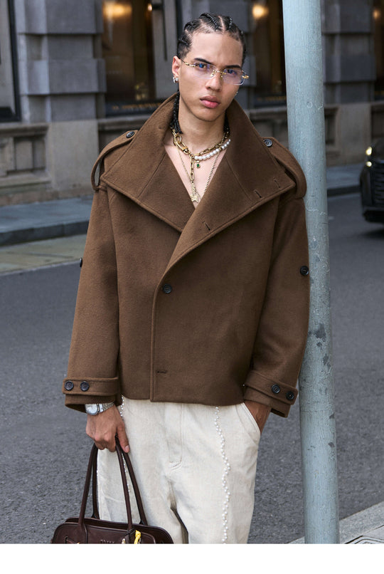 STEEPC Pure Wool Mid Length Coat | Face 3 Face