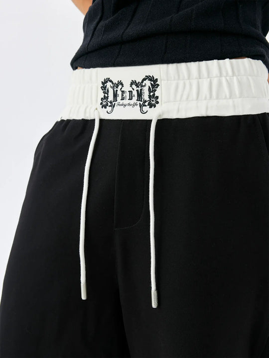 MEDM Color Block Waistband Sweatpants | Face 3 Face