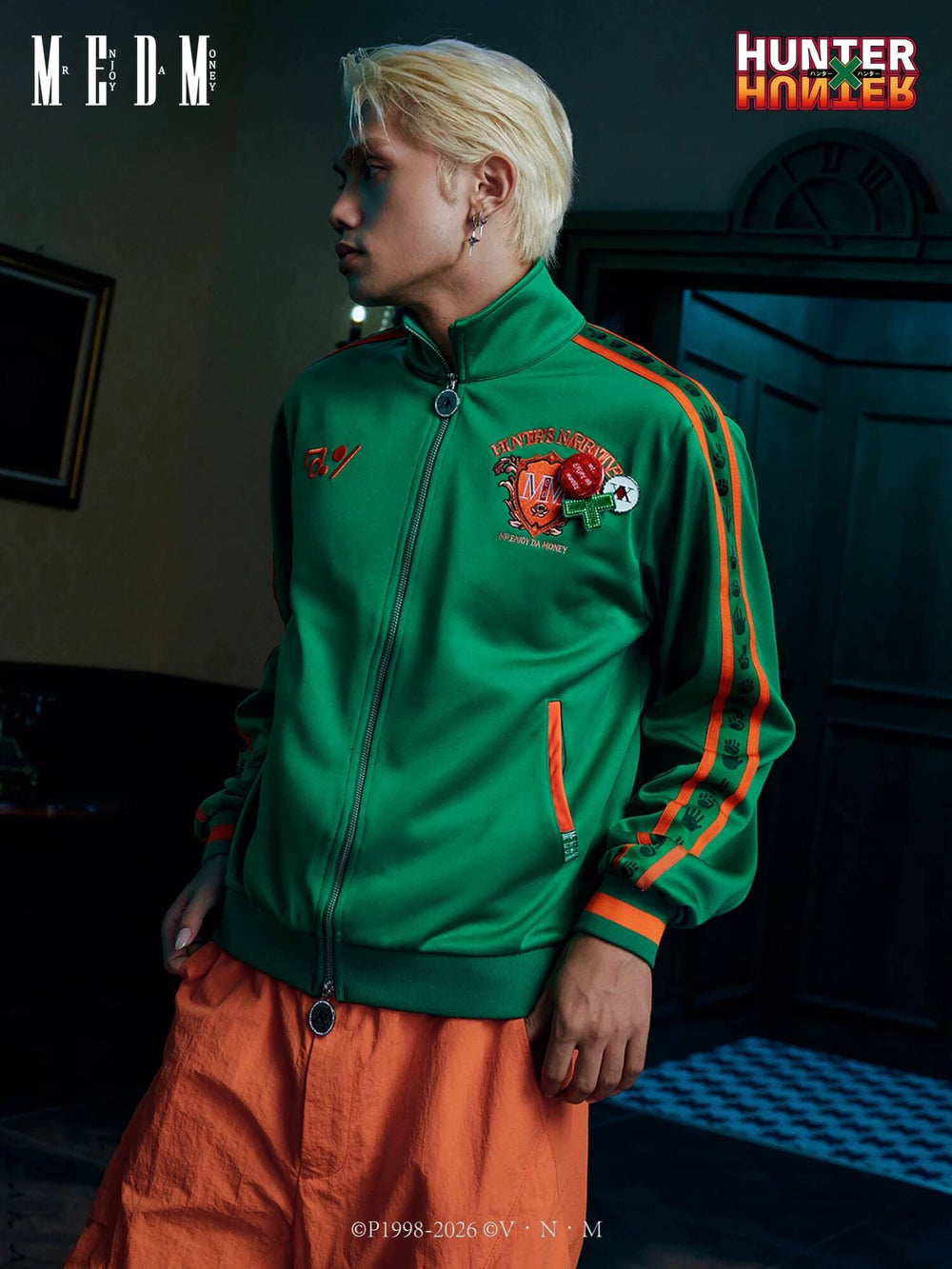 MEDM × HUNTER×HUNTER Character Icon Color Block Track Jacket