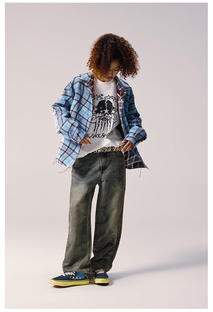 Remedy Wave Plaid Reversible Long Sleeve Shirt | Face 3 Face