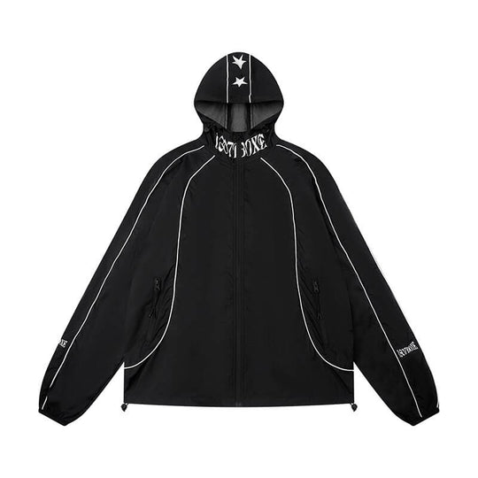 1807 Logo Star Print UV Protection Sports Track Jacket | Face 3 Face