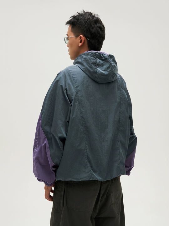 VOTE Colorblock Outdoor Windbreaker Jacket