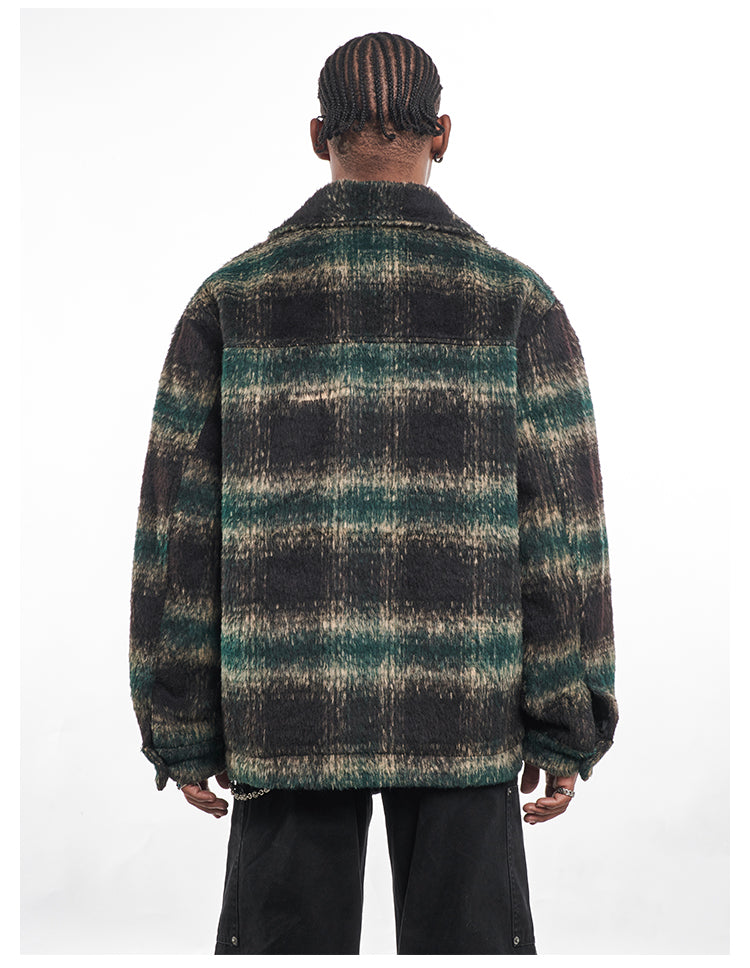 F3F Select Brushed Plaid CPO Shirt Jacket | Face 3 Face
