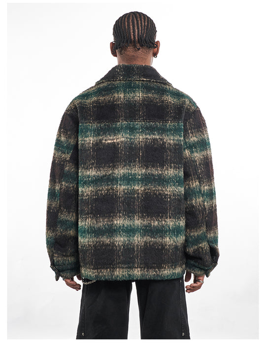 F3F Select Brushed Plaid CPO Shirt Jacket | Face 3 Face