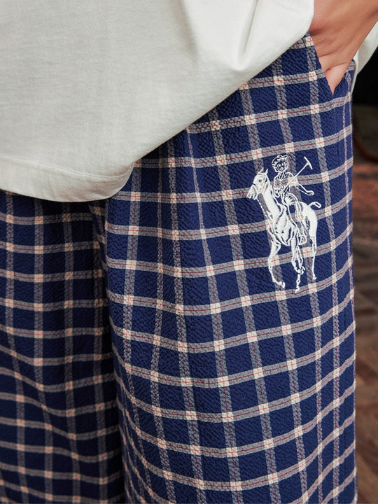 Harsh and Cruel Casual Plaid Baggy Pants | Face 3 Face