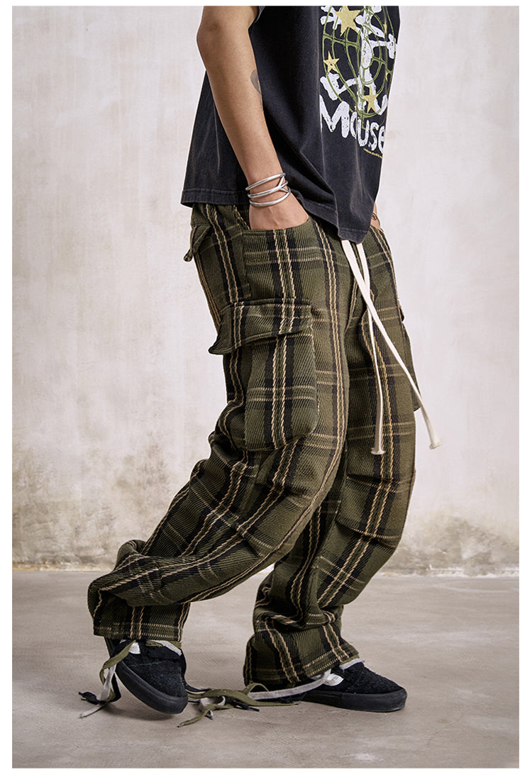 Remedy Plaid Work Cargo Pants | Face 3 Face