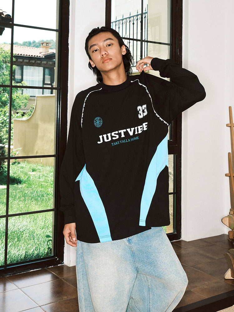 JUST VIBE Lace Trim Long Sleeve Racing Jersey | Face 3 Face