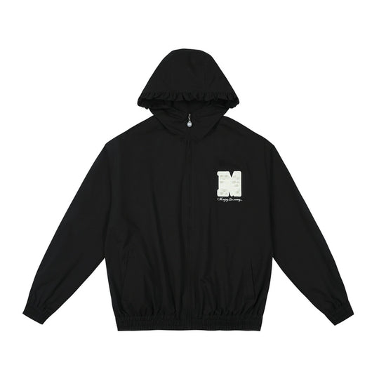 MEDM Pearl Logo Lace Hooded Zip Jacket | Face 3 Face