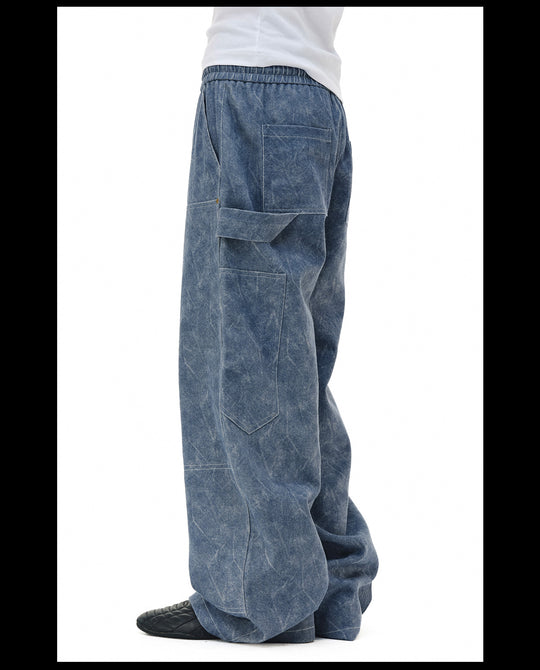 NOVACAM Double Knee Drawstring Baggy Pants | Face 3 Face