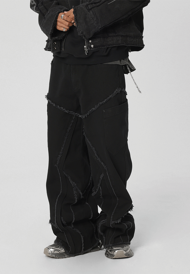 JHYQ Frayed Denim Jeans