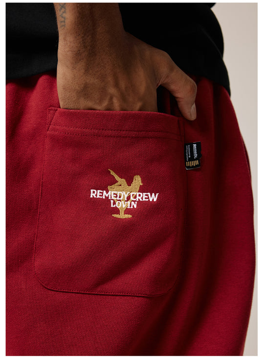 Remedy Embroidered Cocktail Girl Sweat Shorts | Face 3 Face