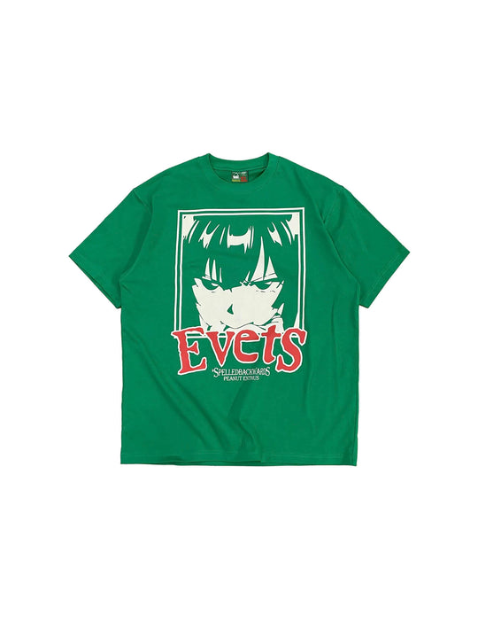 EVETS Anime Graphic Print Short Sleeve Tee