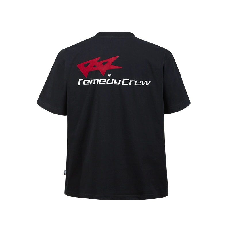 Remedy Flocking Logo Print Tee | Face 3 Face