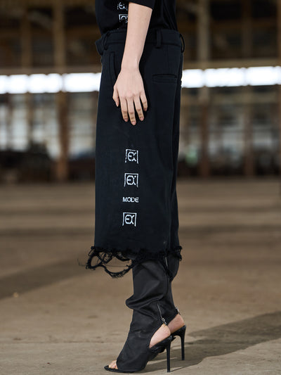 BLIND NO PLAN EXIT MODE Logo Patchwork Washed Sweat Shorts | Face 3 Face