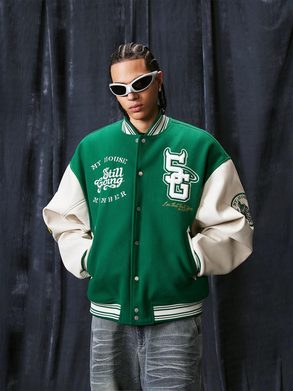 1807 Devil Angel Varsity Jacket | Face 3 Face