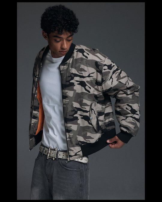 NOVACAM Camouflage MA-1 Military Jacket | Face 3 Face