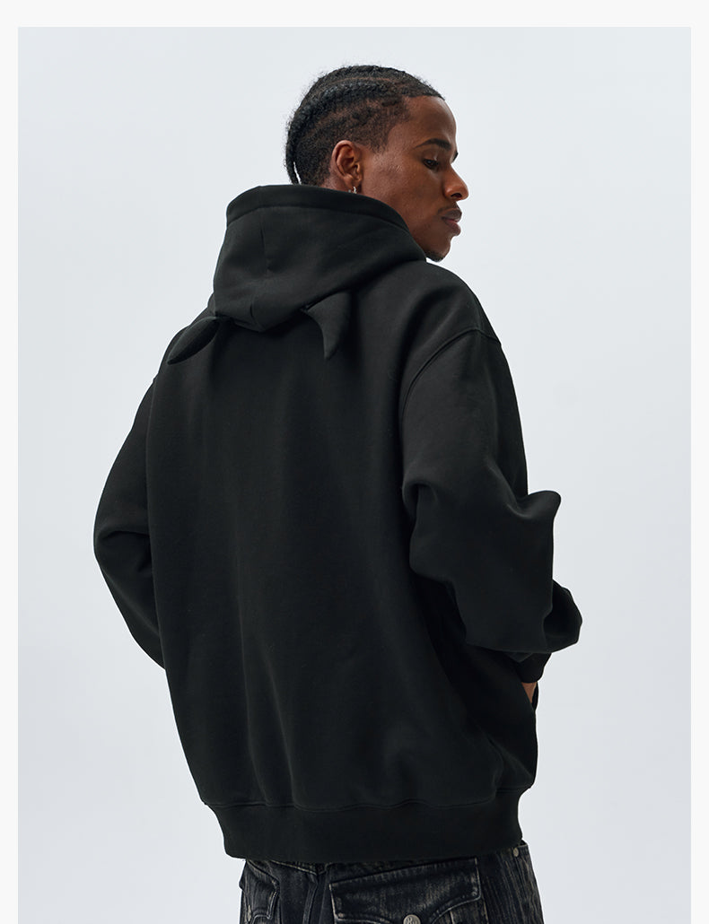 MEDM Angel & Devil Horns Zip-Up Hoodie | Face 3 Face