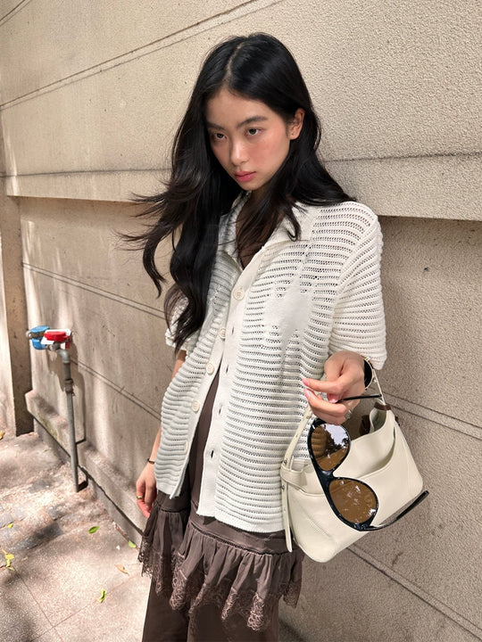 STEEPC Jacquard Short Sleeve Knit Shirt | Face 3 Face