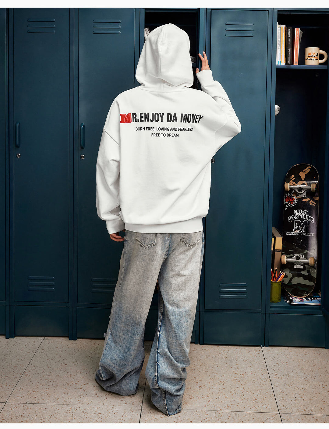 MEDM Rainbow Embossed Logo Hoodie | Face 3 Face