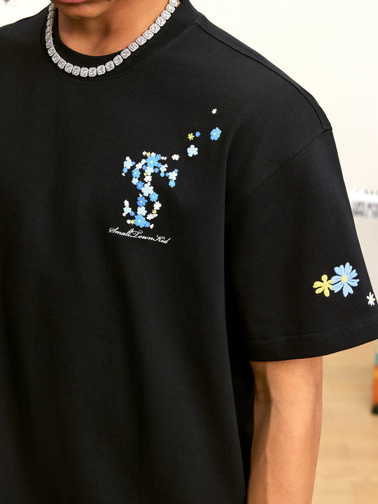 Small Town Kid Daisy Flower Logo Tee | Face 3 Face