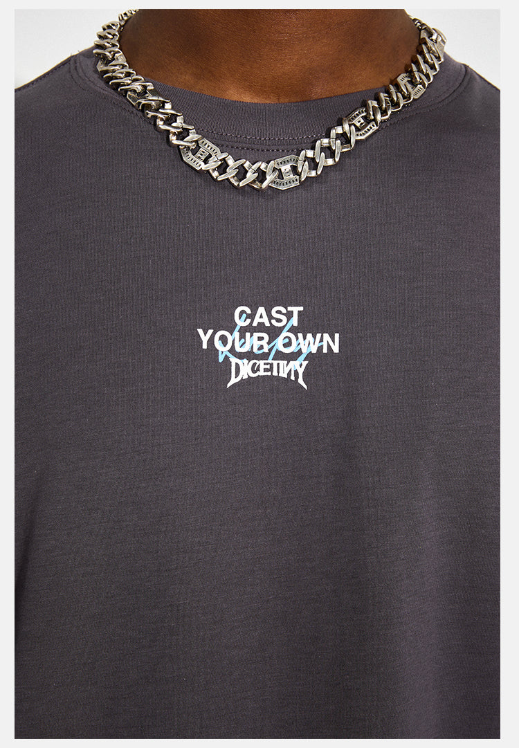 DICETINY Stone Logo Print Tee | Face 3 Face