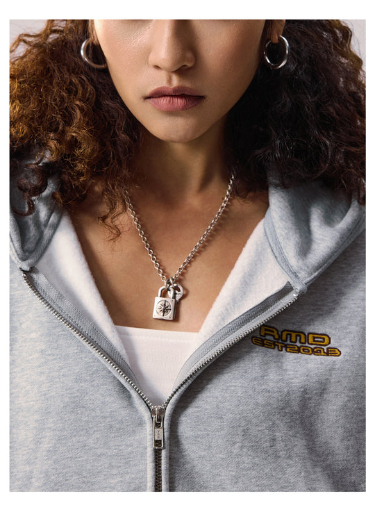 Remedy Terry Embroidery Zip Up Hoodie | Face 3 Face