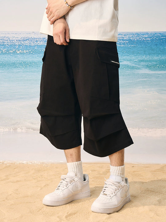 Harsh and Cruel 3D Pleated Cargo Pocket Work Shorts | Face 3 Face