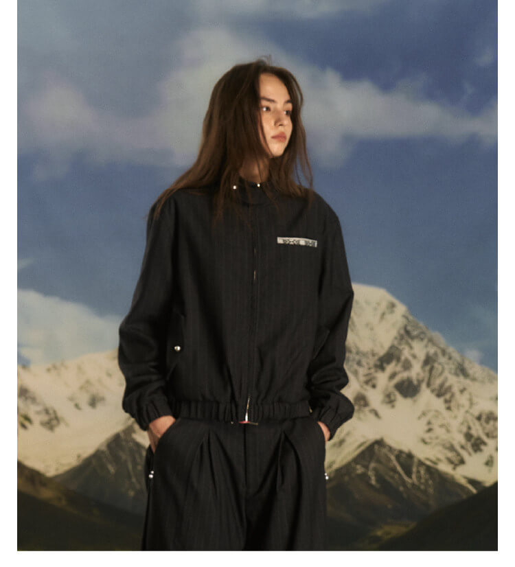 S45 Pearl Embellished Harrington Jacket | Face 3 Face