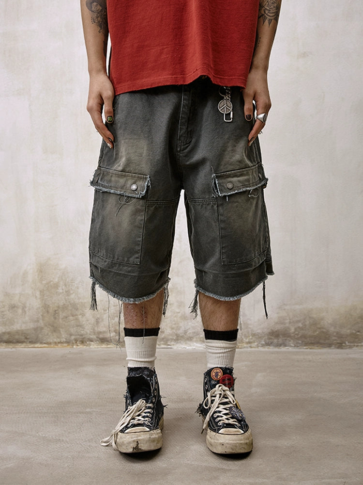 Remedy Washed Work Pocket Shorts | Face 3 Face