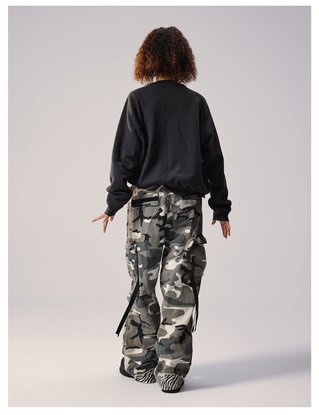 Remedy Distressed Camouflage Work Cargo Pants | Face 3 Face