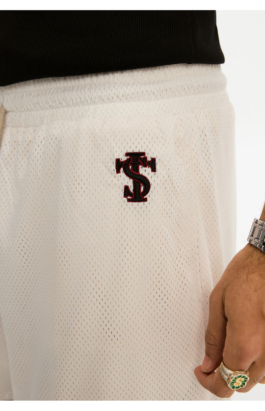 Small Town Kid Embroidered Mesh Basketball Shorts | Face 3 Face