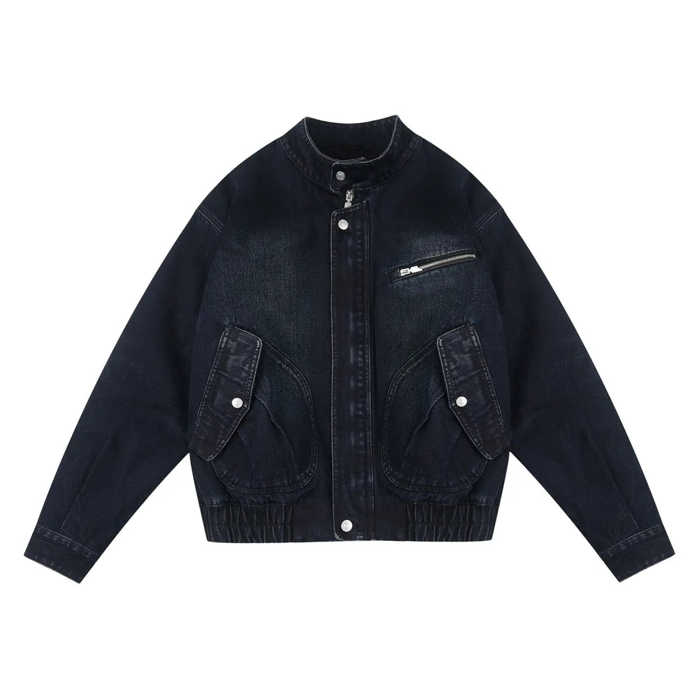 Labt Washed Denim Wellington Jacket | Face 3 Face