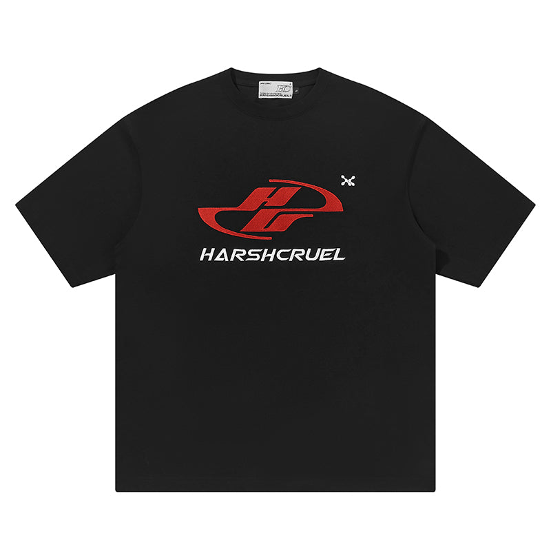 Harsh and Cruel Dynamic Embroidered Logo Tee