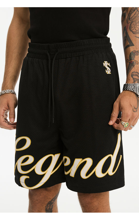 Small Town Kid Embroidered Mesh Basketball Shorts | Face 3 Face