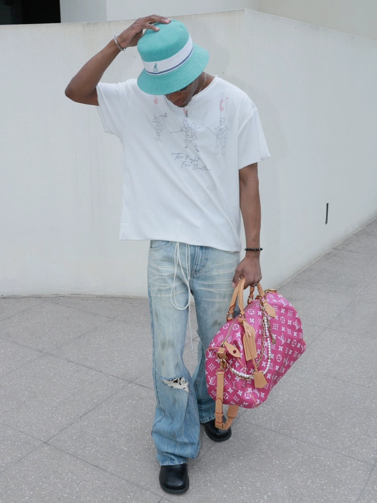 STEEPC Hand Painted Print Tee | Face 3 Face