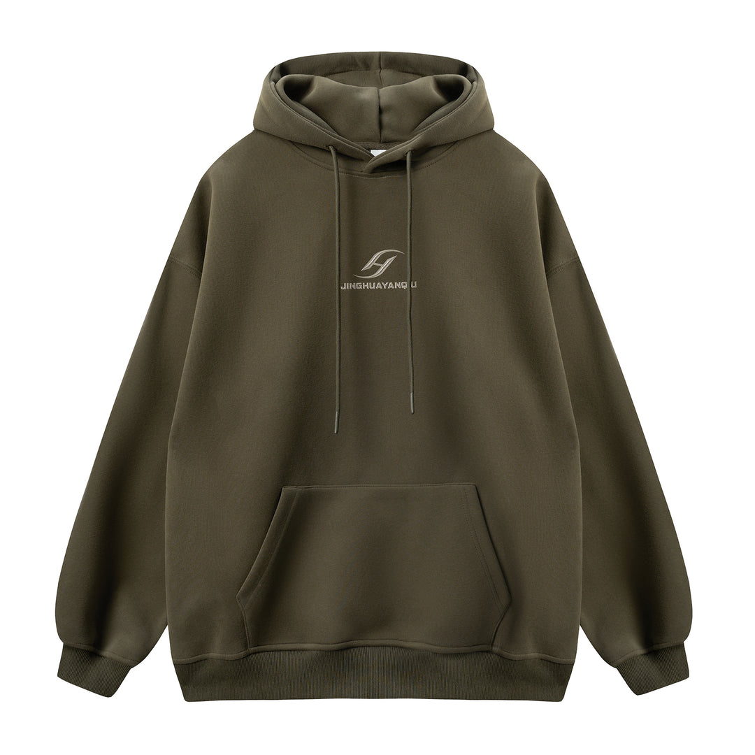 JHYQ Basic Paint Logo Printed Hoodie | Face 3 Face
