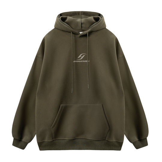 JHYQ Basic Paint Logo Printed Hoodie | Face 3 Face