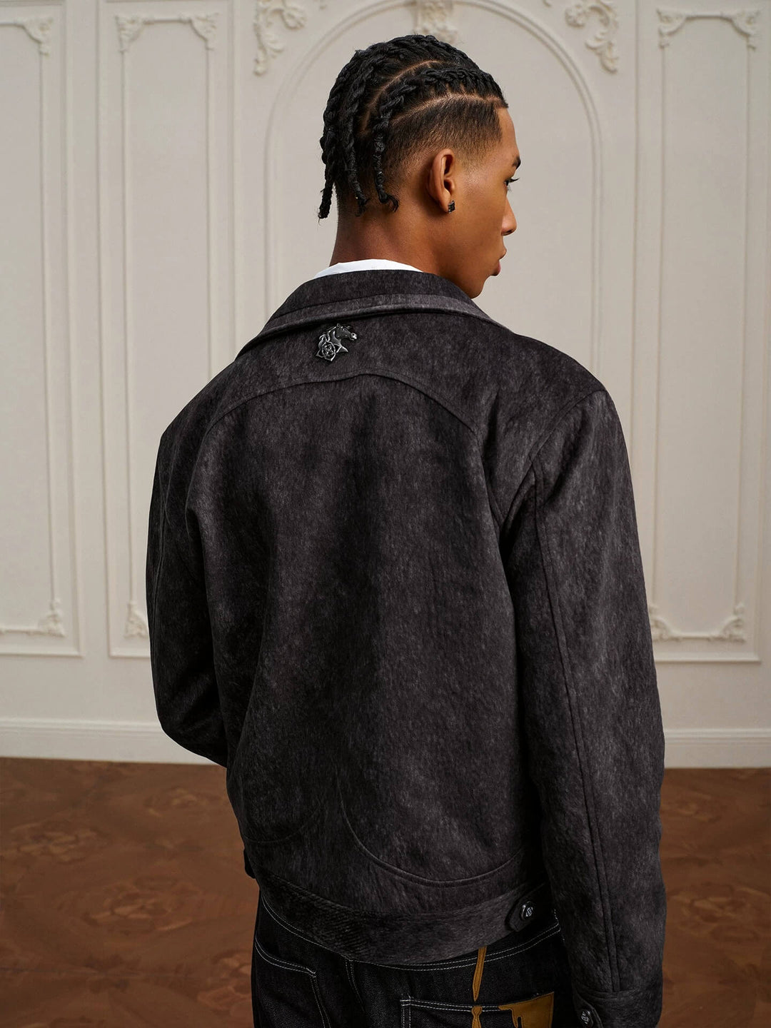 YADcrew Faux Horsehair Racing Jacket | Face 3 Face