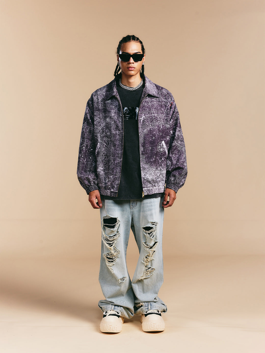 1807 × LABT Original Paisley Full Print Track Jacket | Face 3 Face