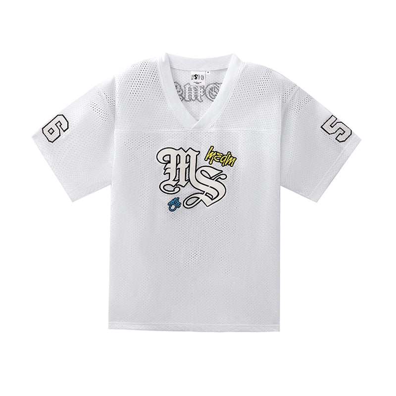 MEDM × STK Girl Cross Print Mesh Jersey | Face 3 Face