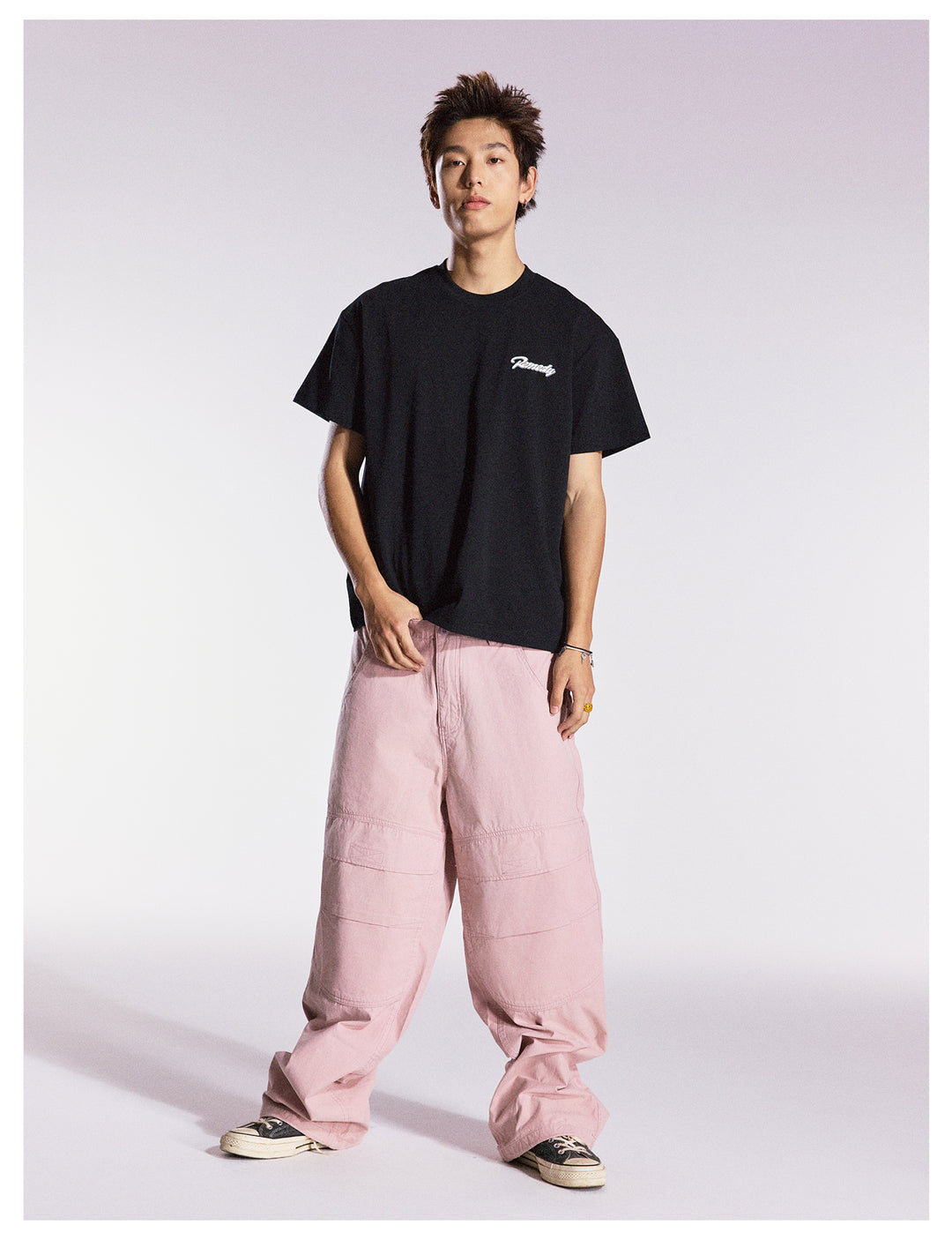 Remedy Diamond Pattern Logo Print Tee | Face 3 Face