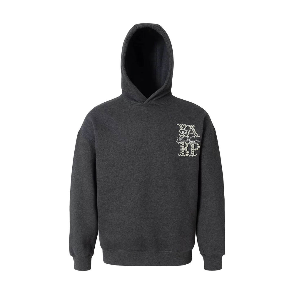 YADcrew x BIPOLAR Logo Pearl Embroidered Hoodie | Face 3 Face