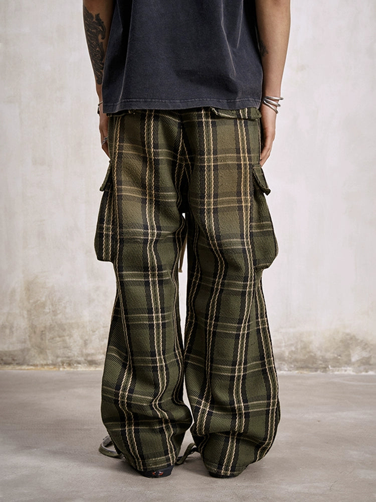 Remedy Plaid Work Cargo Pants | Face 3 Face
