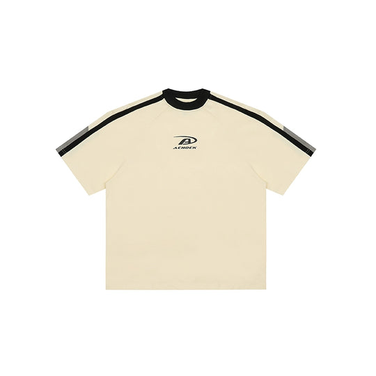Achock Contrast Color Stitch Logo Print Tee | Face 3 Face