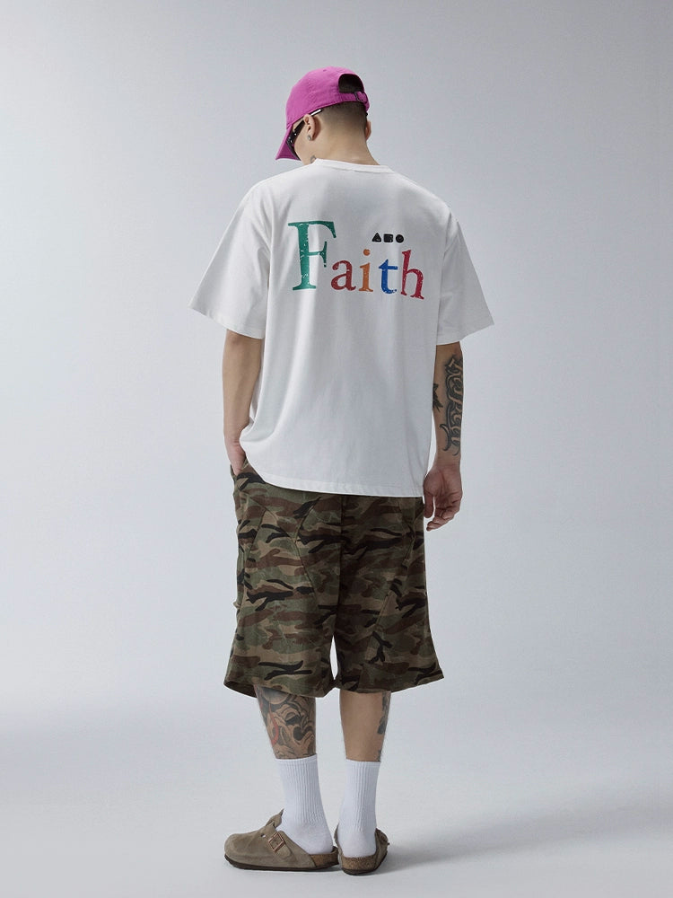 F2CE Colorful Faith Print Tee | Face 3 Face