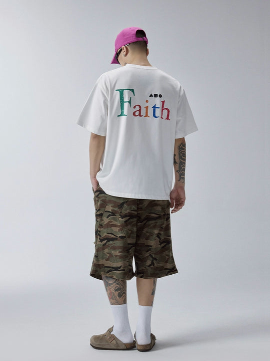 F2CE Colorful Faith Print Tee | Face 3 Face