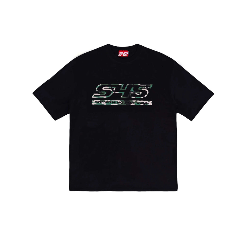 S45 Camouflage Logo Print Short Sleeve Tee | Face 3 Face
