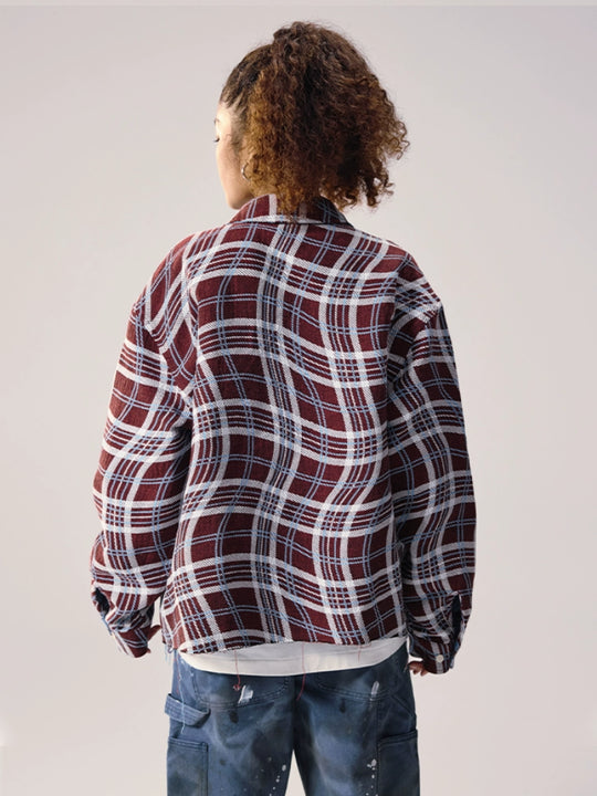 Remedy Wave Plaid Reversible Long Sleeve Shirt | Face 3 Face
