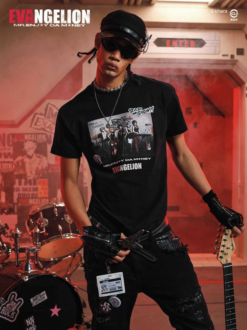 MEDM x EVA NEVER END Key Art Print Tee | Face 3 Face